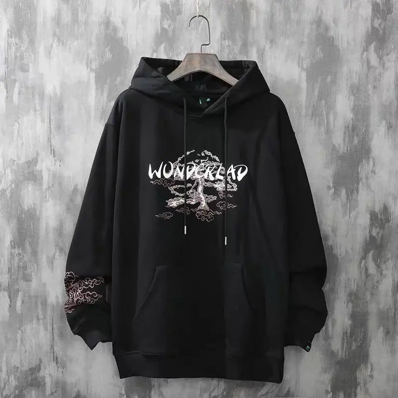 Men's Fleece Hoodie - Harajuku Style Streetwear Jacket