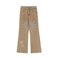 Men's Embroidered Loose Fit Hip Hop Jeans